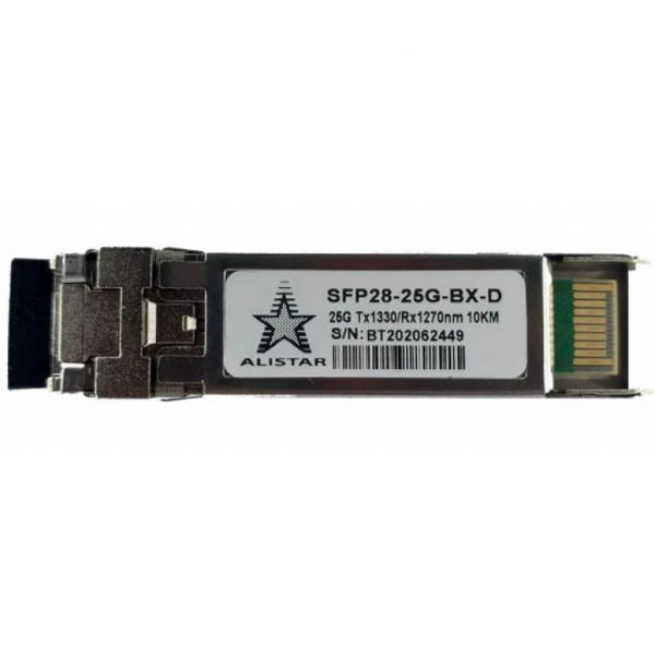 Модуль SFP Alistar Модуль SFP28 25GBASE-LR 1SM WDM LC 10KM TX1330/RX1270nm DDM/ (SFP28-LR-BX-D)