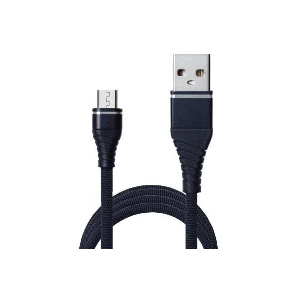 Дата кабель USB 2.0 AM to Micro 5P 1.2m 2A Black Grand-X (NM012BK)