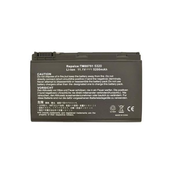 Акумулятор до ноутбука AlSoft Acer TM00741 5200mAh 6cell 11.1V Li-ion (A41015)