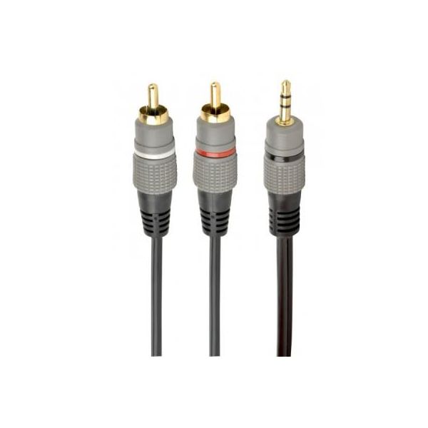 Кабель мультимедійний 3.5mm Jack to 2хRCA M 10.0m Cablexpert (CCA-352-10M)