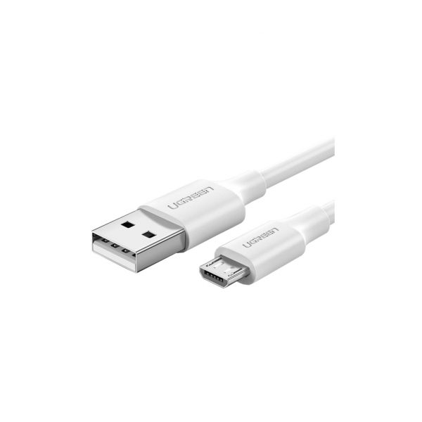 Дата кабель USB 2.0 AM to Micro 5P 1.5m US289 (White) Ugreen (60142)