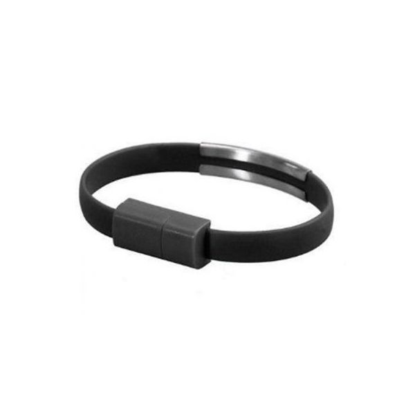 Дата кабель USB 2.0 AM to Micro 5P 0.2m браслет black Extradigital (KBU1783)