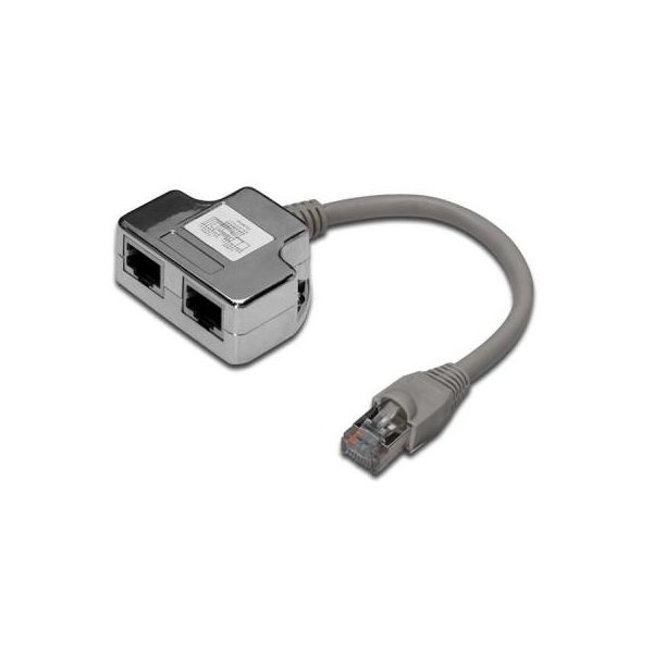 Розгалужувач Digitus витой пары, STP, cat.5e, 1x2RJ-45 (DN-93904)