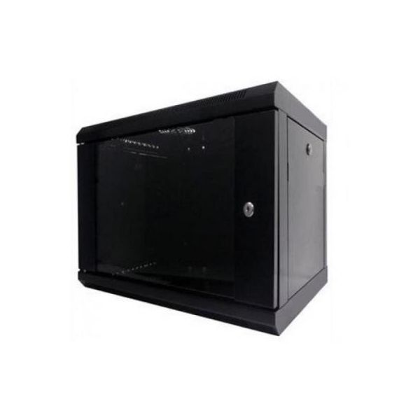 Шафа настінна Hypernet 6U 19" 600x350 (WMNC-35-6U-FLAT-BLACK)