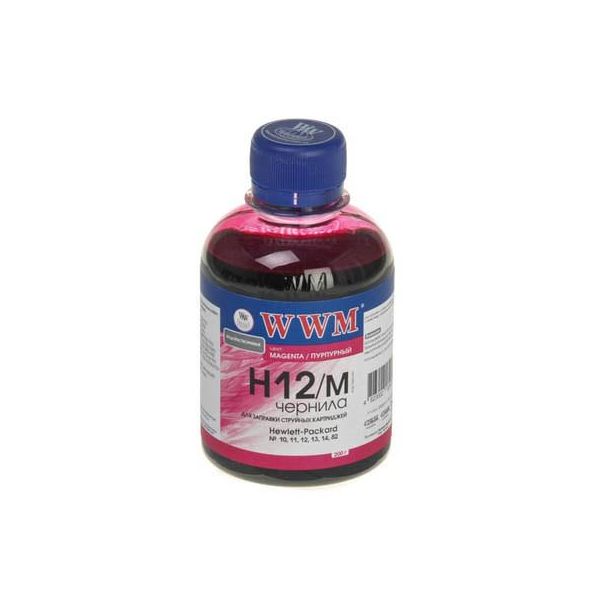 Чорнило WWM HP №10/ 11/12/13/14/82 (Magenta) (H12/M)