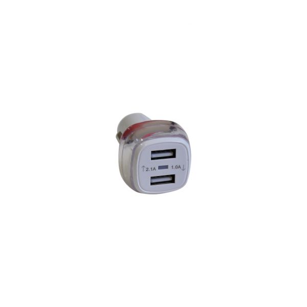 Зарядний пристрій Atcom ES-01 (1*USB, 1A & 1*USB, 2A) (16990)