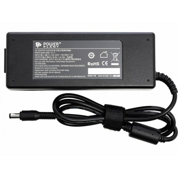 Блок живлення до ноутбуку PowerPlant IBM/LENOVO 220V, 19.5V 120W 6.15A (6.3*3.0) (IB120G6330)