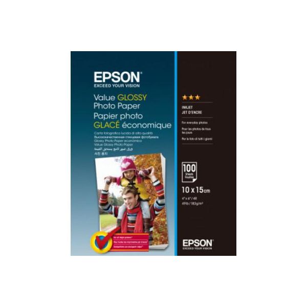 Папір Epson 10х15 Value Glossy Photo (C13S400039)