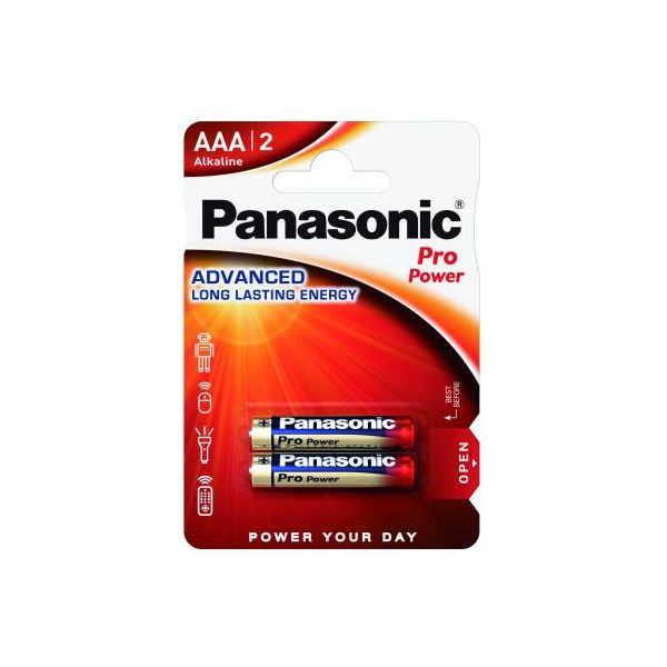 Батарейка Panasonic AAA LR03 Pro Power * 2 (LR03XEG/2BPR / LR03XEG/2BP)