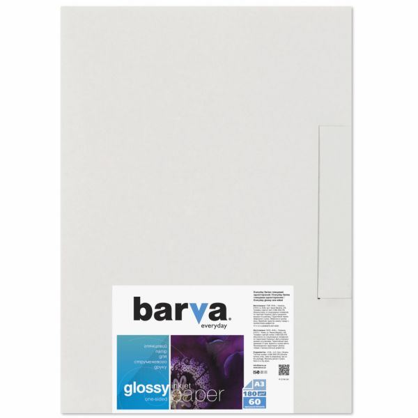 Фотопапір Barva A3 Everyday Glossy 180г 60с (IP-CE180-285)