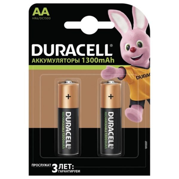 Акумулятор Duracell AA HR6 1300mAh * 2 (5000394039186 / 81367175)