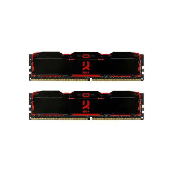 Модуль пам'яті для комп'ютера DDR4 16GB (2x8GB) 2666 MHz IRDM Black Goodram (IR-X2666D464L16S/16GDC)