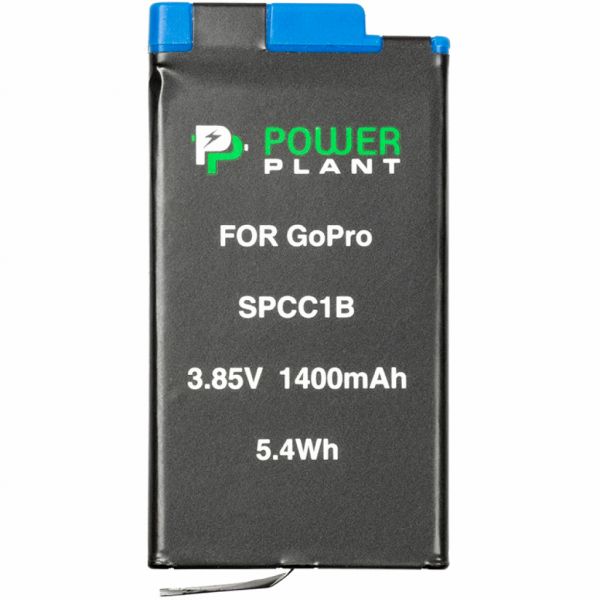 Акумулятор до фото/відео PowerPlant GoPro SPCC1B 1400mAh (декодирован) (CB970384)