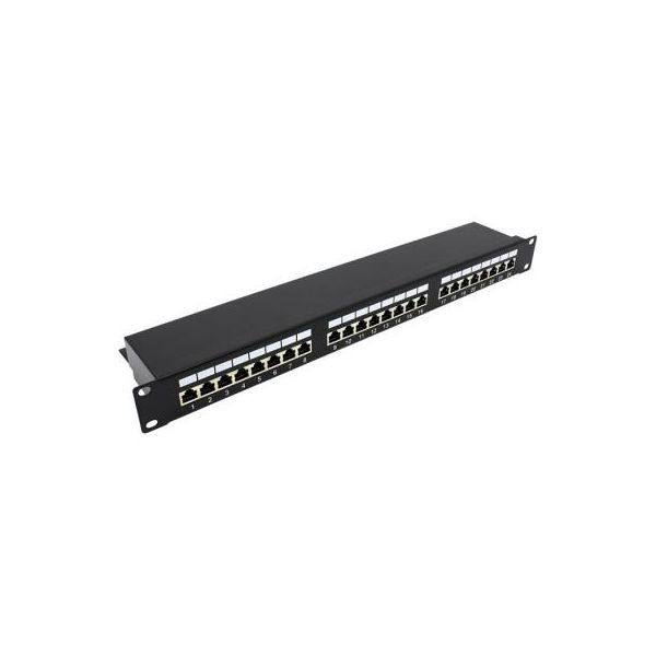 Патч-панель 19" 24xRJ-45 STP cat.5e, 1U Molex (KD-PP30-STP-C5e-24P)