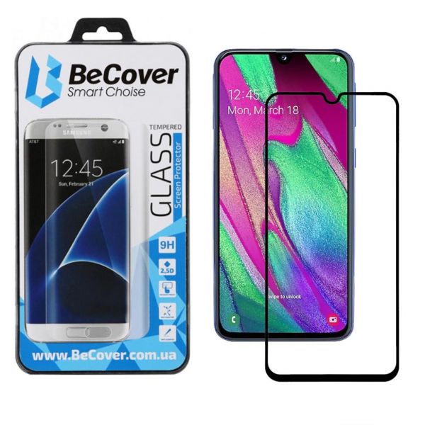 Скло захисне BeCover Samsung Galaxy A40 SM-A405 Black (703802)