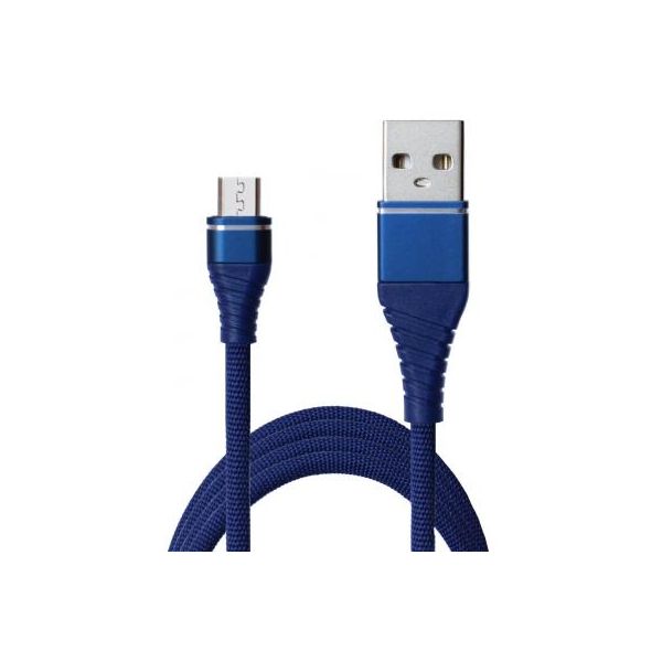 Дата кабель USB 2.0 AM to Micro 5P 1.2m 2A Blue Grand-X (NM012BL)