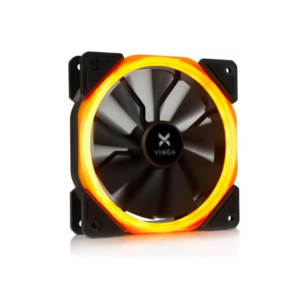 Кулер до корпусу Vinga LED fan-01 orange