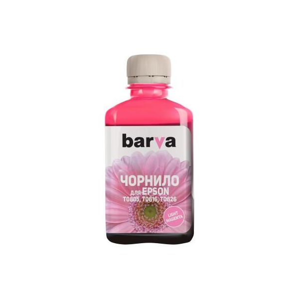 Чорнило Barva EPSON T0816 LIGHT MAGENTA 180г (E081-150)