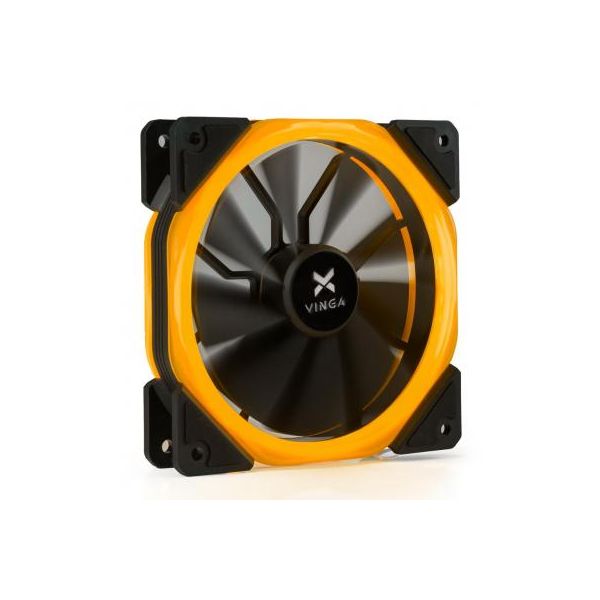 Кулер до корпусу Vinga LED fan-02 orange