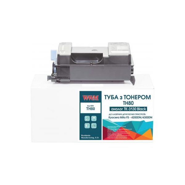 Тонер-картридж WWM Kyocera TK-3130 chip (TH80)