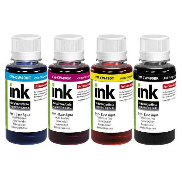 Чорнило Colorway Canon GI-490 (4х100мл) BK/С/M/Y (CW-CP490/CW490SET01)