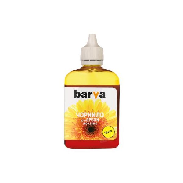 Чорнило Barva EPSON L800/L810/L850/L1800 (T6734) 90г YELLOW (L800-414)