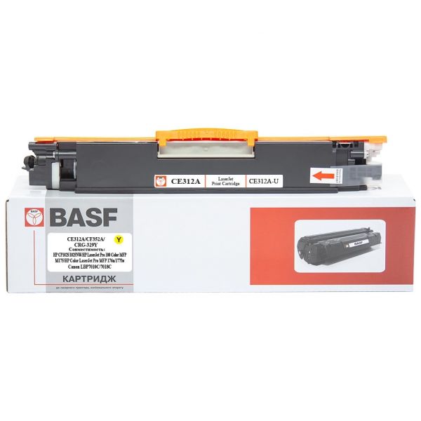 Картридж BASF HP CP1025/CE312A/CF352A, Canon729 Yellow (BASF-KT-CE312A-U)