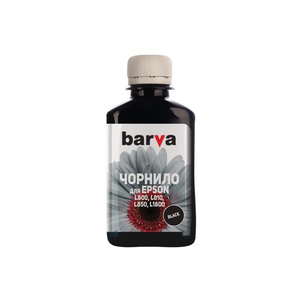 Чорнило Barva EPSON L800/L810/L850/L1800 (T6731) 180г BLACK (L800-409)