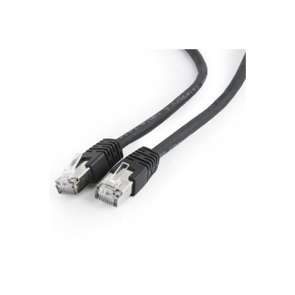 Патч-корд Cablexpert 0.5м FTP, Cat 6, черный (PP6-0.5M/BK)