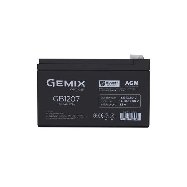 Батарея до ДБЖ Gemix GB 12В 7 Ач (GB1207)