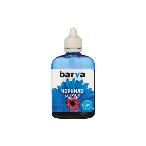 Чорнило Barva EPSON L800/L810/L850/L1800 (T6732) 90г CYAN (L800-410)