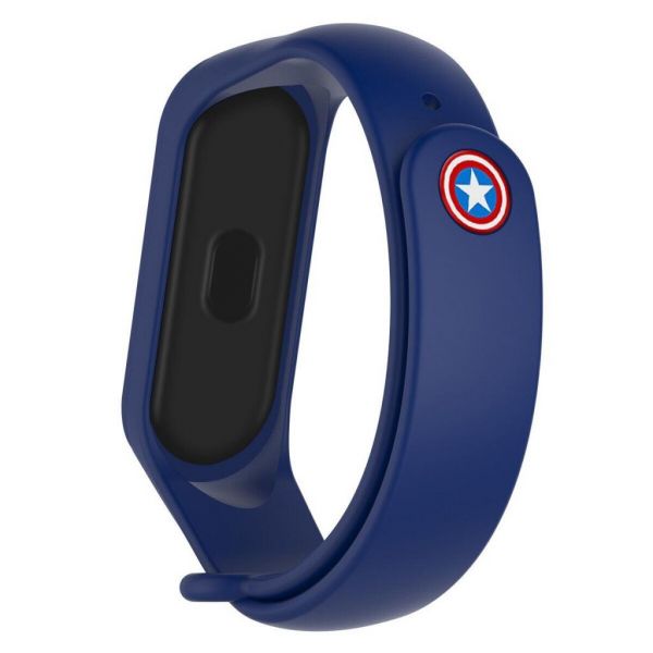 Ремінець до фітнес браслета Armorstandart Superhero Edition для Xiaomi Mi Band 5 Captain America Blue (ARM57108)