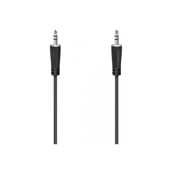 Кабель мультимедійний 3.5 mm Jack - 3.5 mm Jack Stereo 3 m Black Hama (00205115)