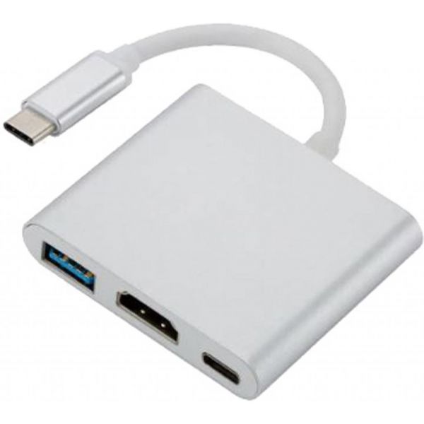 Перехідник Dynamode Dynamode USB3.1 Type-C to 1хHDMI, 1хUSB 3.0, 1хUSB Type-C Fe (Multiport USB 3.1 Type-C to HDMI)