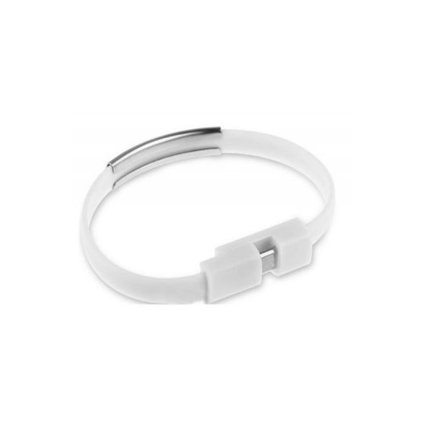 Дата кабель USB 2.0 AM to Micro 5P 0.2m браслет white Extradigital (KBU1781)