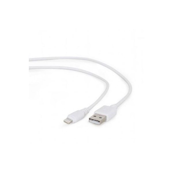 Дата кабель USB 2.0 AM to Lightning 0.1m Cablexpert (CC-USB2-AMLM-W-0.1M)