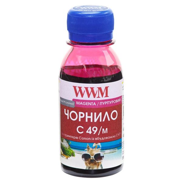 Чорнило WWM Canon GI-490 100г Magenta (C49/M-2)