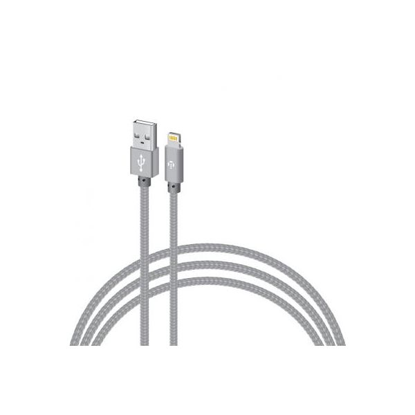 Дата кабель USB 2.0 AM to Lightning 1.0m CBGNYL1 grey Intaleo (1283126477652)