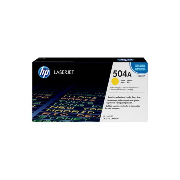 Картридж HP CLJ  504A yellow /CM3530/ CP3525 series (CE252A)
