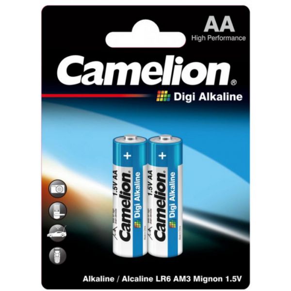 Батарейка Camelion AA LR6 Digi Alkaline * 2 (LR6-BP2DG)