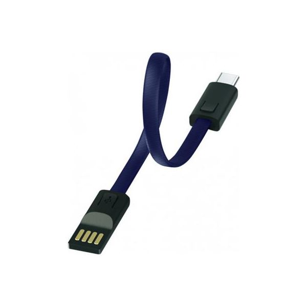 Дата кабель USB 2.0 AM to Type-C 0.22m blue Colorway (CW-CBUC023-BL)