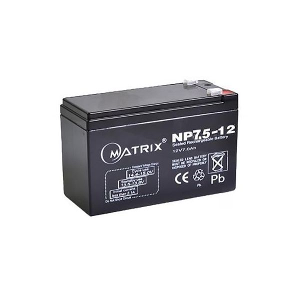 Батарея до ДБЖ Matrix 12V 7.5AH (NP7.5_12)