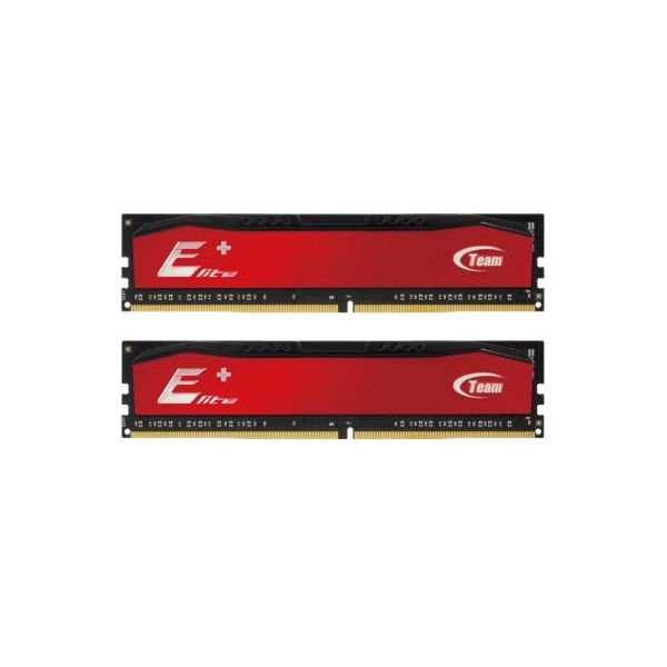 Модуль пам'яті для комп'ютера DDR4 16GB (2x8GB) 2400 MHz Elite Plus Red Team (TPRD416G2400HC16DC01)