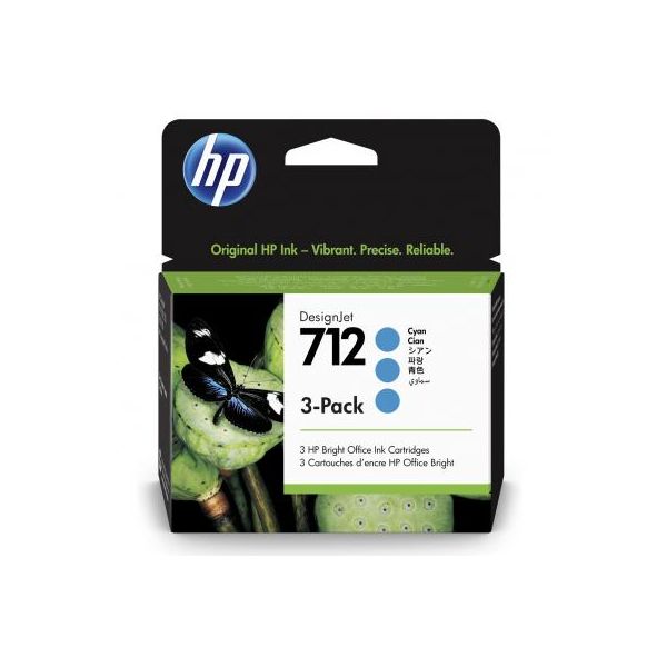 Картридж HP DJ No.712 DesignJet Т230/Т630 3-Pack 29-ml Cyan (3ED77A)