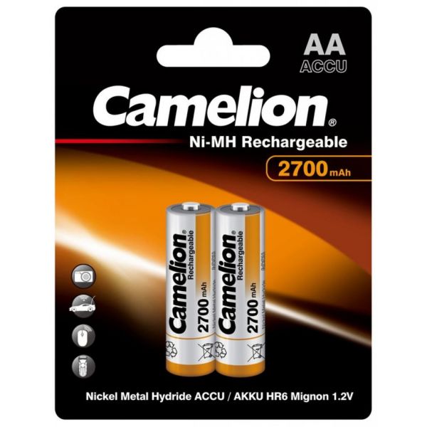 Акумулятор Camelion AA 2700 mAh Ni-MH * 2 R6-2BL (NH-AA2700BP2)