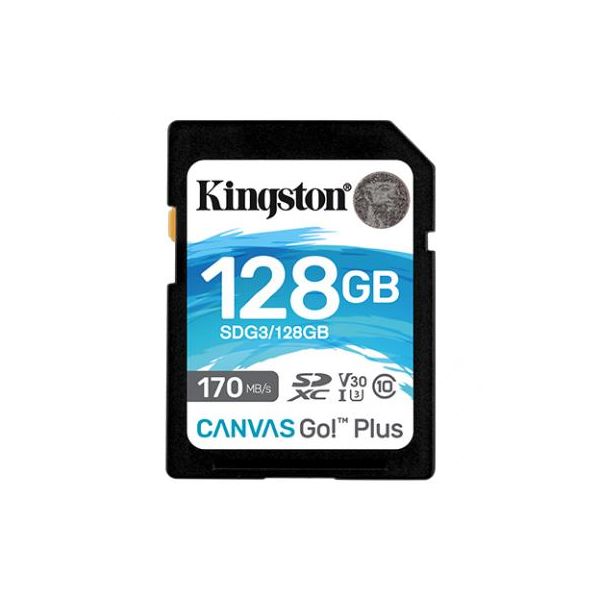 Карта пам'яті Kingston 128GB SDXC class 10 UHS-I U3 Canvas Go Plus (SDG3/128GB)