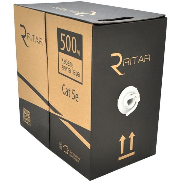 Кабель мережевий Ritar UTP 500м КВП (2*2*0,50) mark 2Р 24AWG [СCA] (05059)