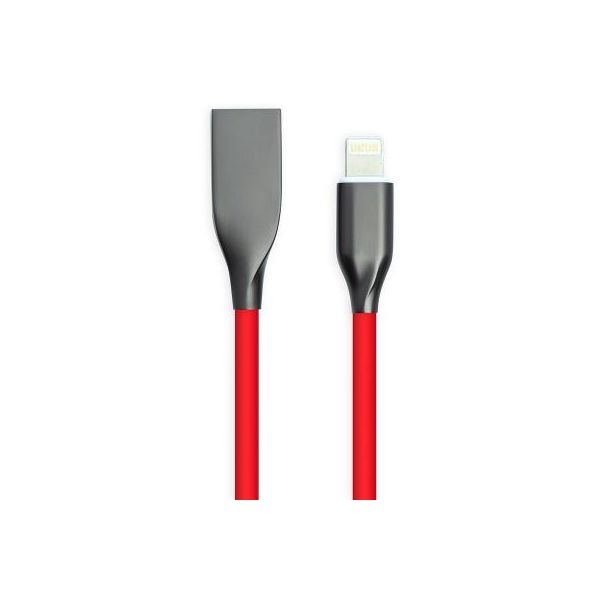 Дата кабель USB 2.0 AM to Lightning 2.0m red PowerPlant (CA911417)