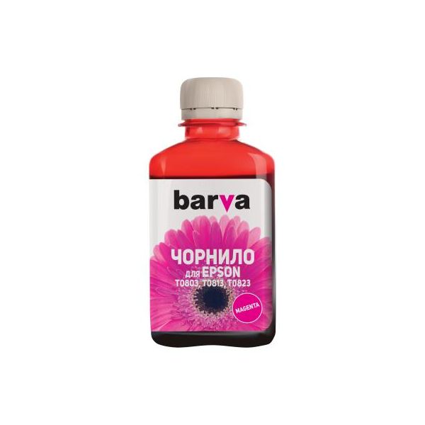 Чорнило Barva EPSON T0813 MAGENTA 180г (E081-141)