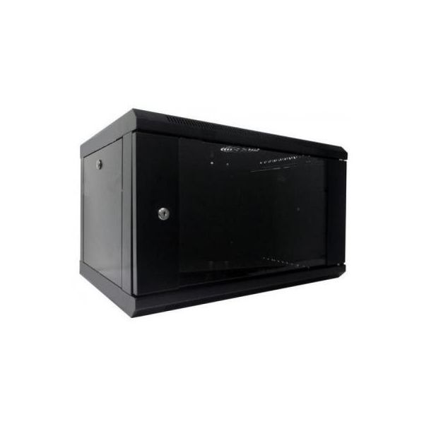 Шафа настінна Hypernet 6U 19" 600x600 (WMNC66-6U-FLAT-BLACK)